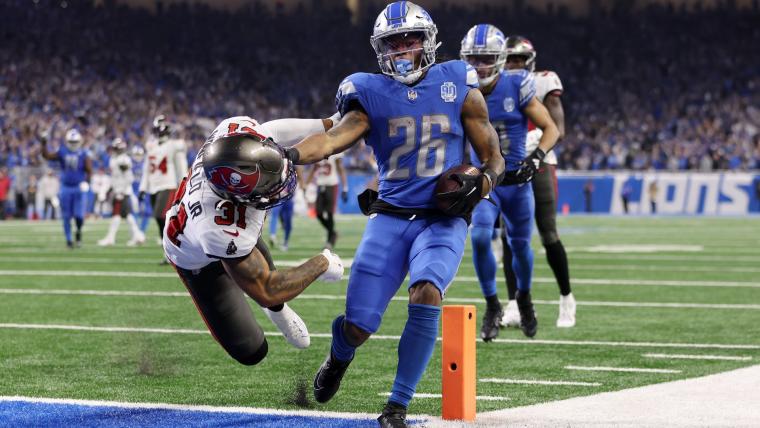 Jahmyr Gibbs stats today: Lions RB silences draft critics with big game in playoff win vs. Buccaneers